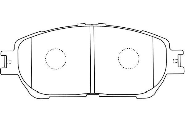KAVO PARTS Комплект тормозных колодок, дисковый тормоз BP-9108